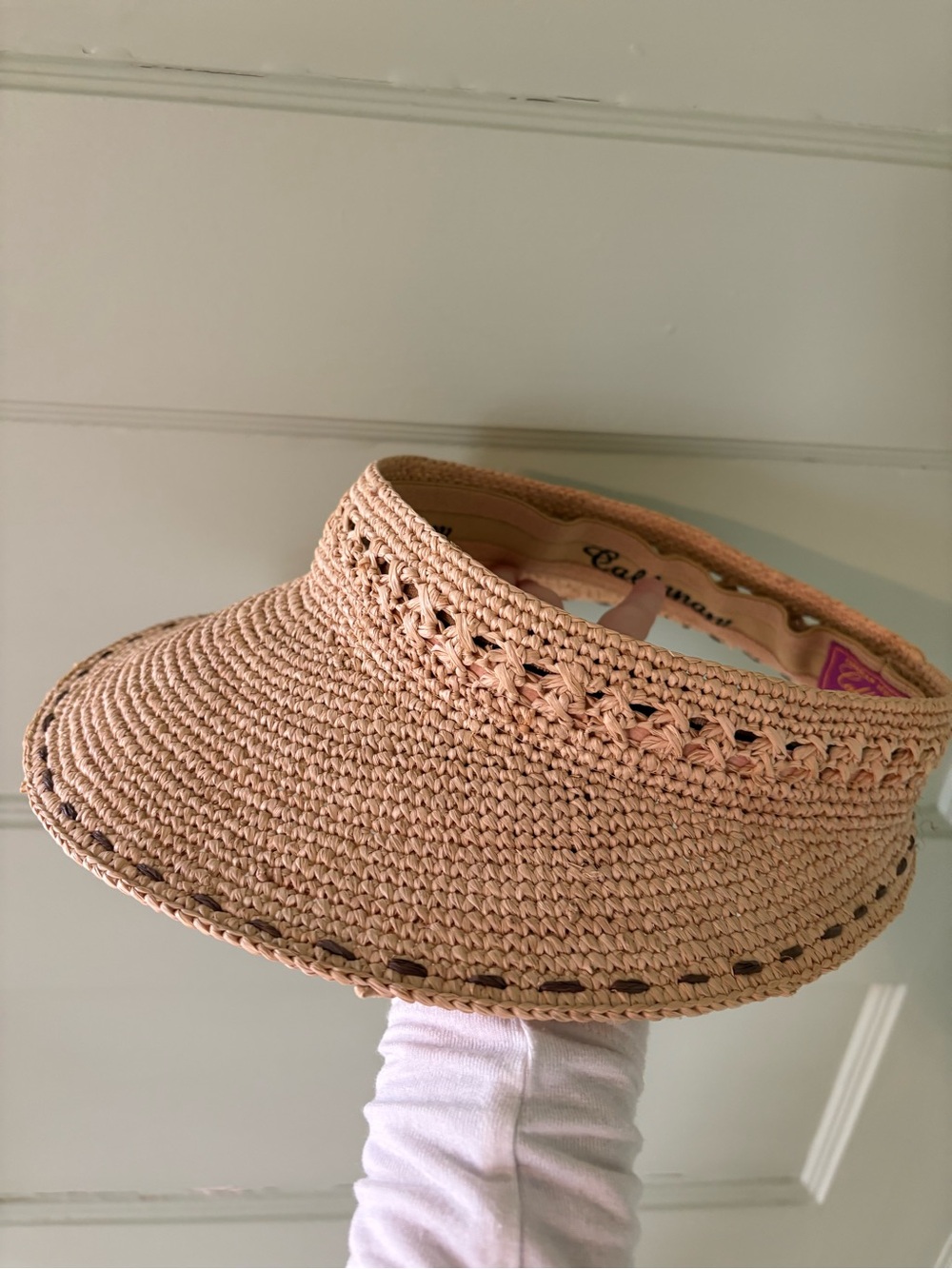 Callahan Woven Straw Visor - Neutral Tan